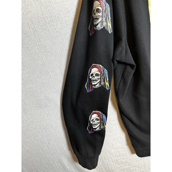 Let's Talk To Ghosts Steven Rhodes Pullover Unisex Size Large Black Screen Print - Picture 5 of 10